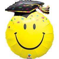 qualatex 36 inch supershape foil balloon smile face party grad