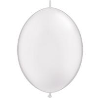 Qualatex Quick Link Plain Latex Balloons - White