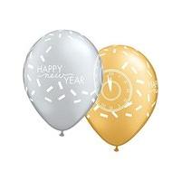 Qualatex 11 Inch Latex Balloon - New Year Confetti Countdown