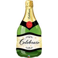 Qualatex 39 Inch Shaped Foil Balloon - Celebrate Bubbly Wine