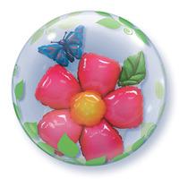 qualatex 24 inch double bubble balloon leaves flower