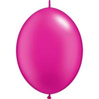 Qualatex Quick Link Plain Latex Balloons - Pearl Magenta