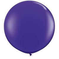 qualatex 05 inch round plain latex balloon quartz purple