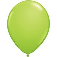 qualatex 11 inch round plain latex balloon lime green