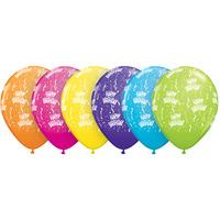 Qualatex 11 Inch Tropical Latex Balloon - Birthday