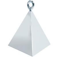 qualatex plastic pyramid balloon weight silver