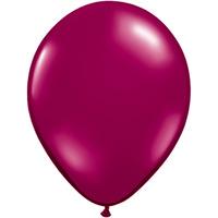 qualatex 11 inch round plain latex balloon sparkling burgundy