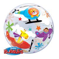 Qualatex 22 Inch Single Bubble Balloon - Flying Circus