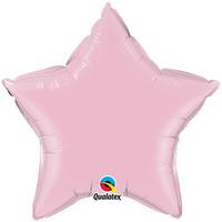 Qualatex 36 Inch Star Plain Foil Balloon - Pearl Pink