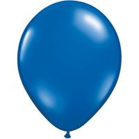 qualatex 11 inch round plain latex balloon sapphire blue