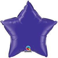 Qualatex 36 Inch Star Plain Foil Balloon - Quartz Purple