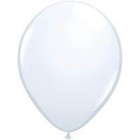 qualatex 11 inch round plain latex balloon white