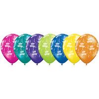 Qualatex 11 Inch Fantasy Latex Balloon - Birthday