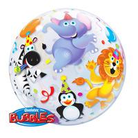 qualatex 22 inch single bubble balloon party animals
