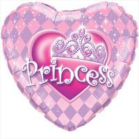 qualatex 18 inch heart foil balloon princess taira