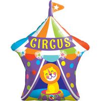 qualatex 36 inch supershape foil balloon big top circus lion