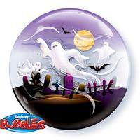 Qualatex 22 Inch Bubble Balloon - Spooky Ghosts