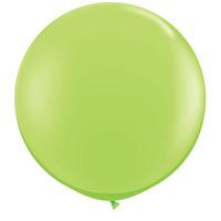 qualatex 05 inch round plain latex balloon lime green