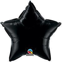 Qualatex 36 Inch Star Plain Foil Balloon - Onyx Black