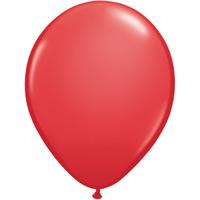 qualatex 11 inch round plain latex balloon red