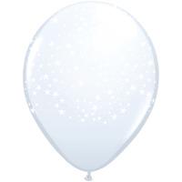 Qualatex 16 Inch Clear Latex Balloon - Stars