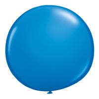 qualatex 16 inch round plain latex balloon dark blue