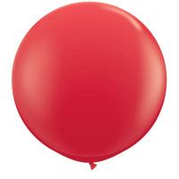 qualatex 16 inch round plain latex balloon red