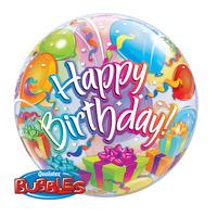 qualatex 22 inch single bubble balloon birthday surprise