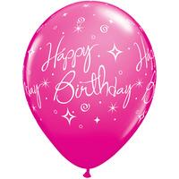 Qualatex 11 Inch Assorted Latex Balloon - Birthday Elegant Sparkles