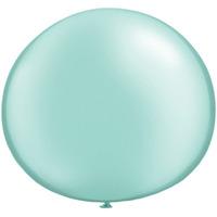 qualatex 05 inch round plain latex balloon pearl mint green