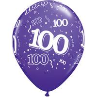 Qualatex 11 Inch Assorted Latex Balloon - Age 100