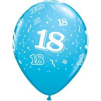 Qualatex 11 Inch Assorted Latex Balloon - Age 18