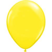 Qualatex 16 Inch Round Plain Latex Balloon - Yellow