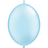 Qualatex Quick Link Plain Latex Balloons - Pearl Light Blue
