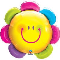 Qualatex 32 Inch Shaped Foil Balloon - Funny Face Flower