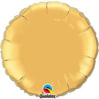 qualatex 36 inch round plain foil balloon metallic gold