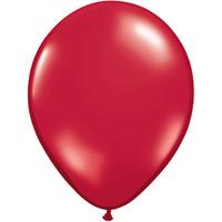 qualatex 11 inch round plain latex balloon ruby red