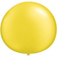 Qualatex 05 Inch Round Plain Latex Balloon - Pearl Citrine