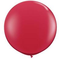 qualatex 05 inch round plain latex balloon ruby red