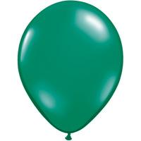 qualatex 11 inch round plain latex balloon emerald green