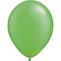 qualatex 11 inch round plain latex balloon pearl lime green