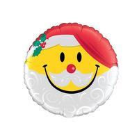 Qualatex 18 Inch Foil Balloon - Smile Face Santa