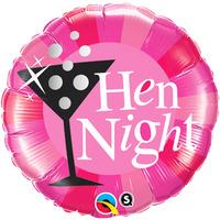 Qualatex 18 Inch Round Foil Balloon - Hen Night Pink