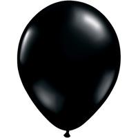 qualatex 11 inch round plain latex balloon onyx black