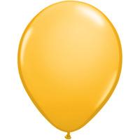 Qualatex 11 Inch Round Plain Latex Balloon - Goldenrod