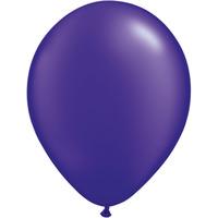 Qualatex 11 Inch Round Plain Latex Balloon - Pearl Quartz Purple