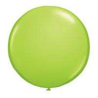 qualatex 16 inch round plain latex balloon lime green