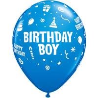 Qualatex 11 Inch Dark Blue Latex Balloon - Birthday Boy