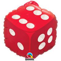 Qualatex 18 Inch Square Foil Balloon - Dice