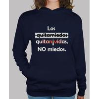 quitamiedos white sweatshirt m